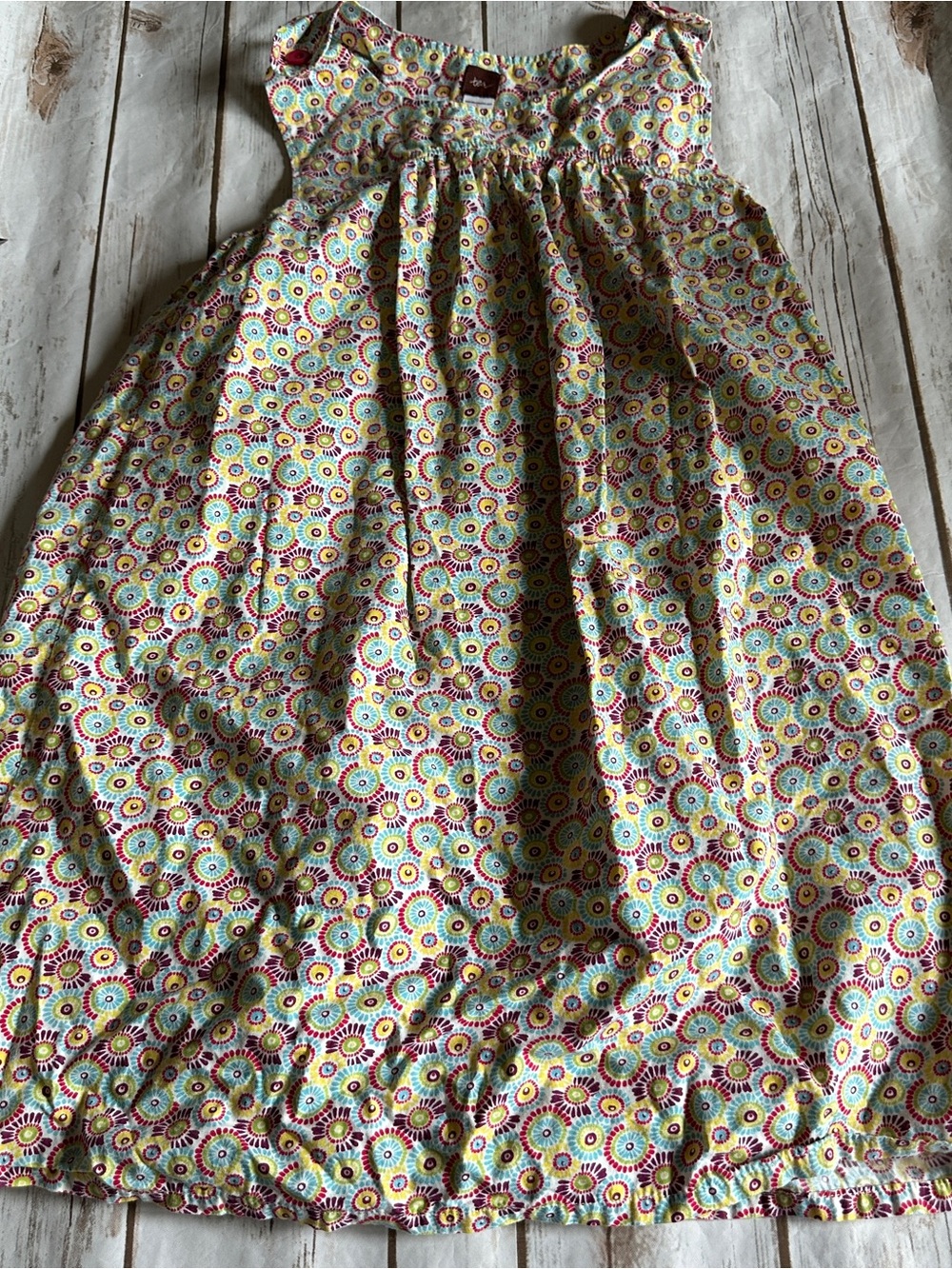 Tea colorful tank dress vguc 10y
